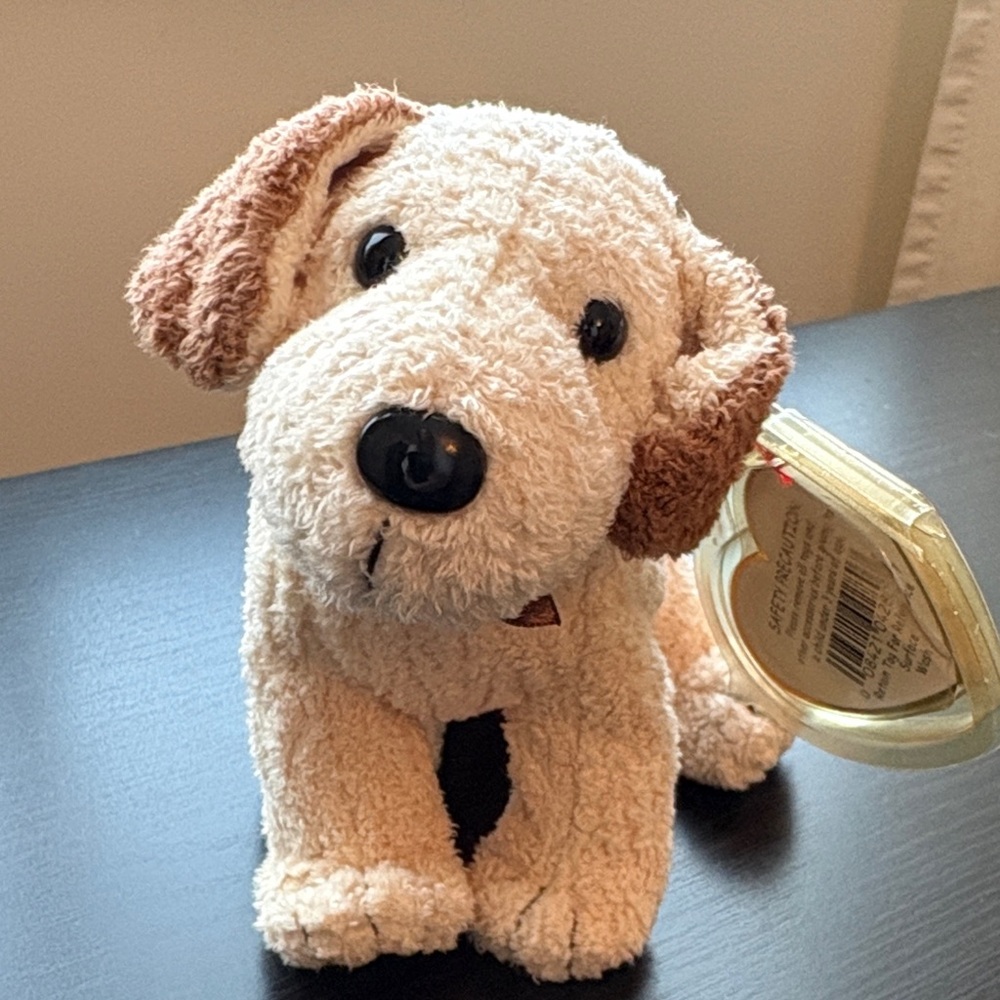 Ty Beanie Babies RUFUS Plush Toy - Cream and Brown